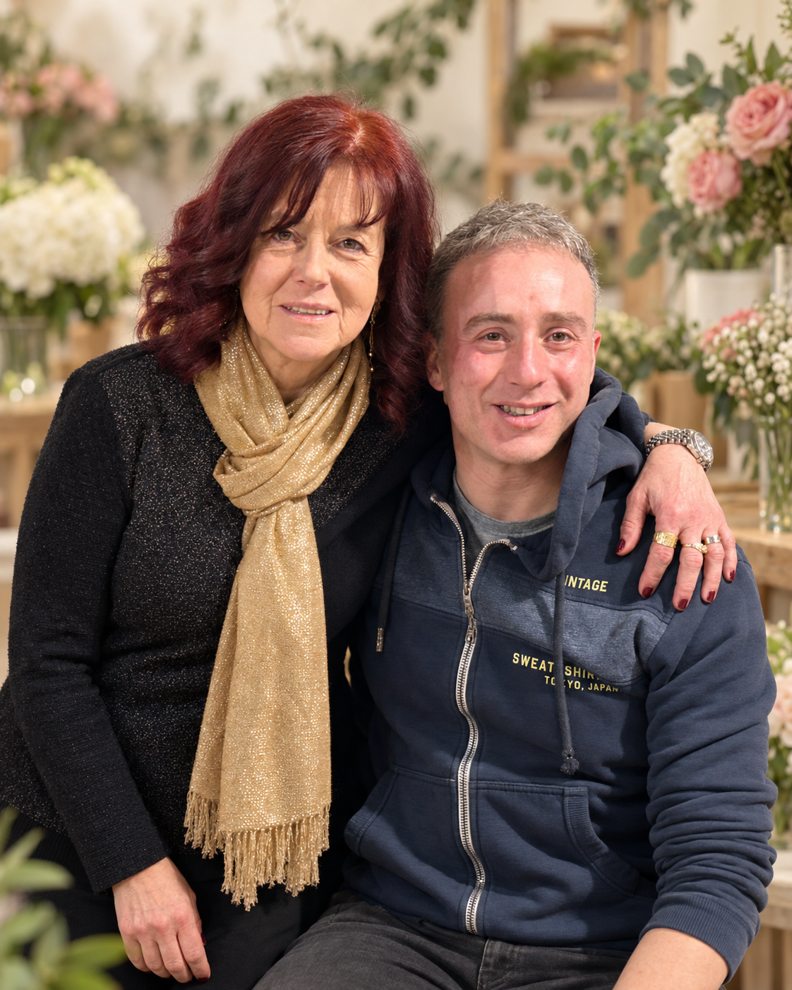 Raffaele insieme a Marina